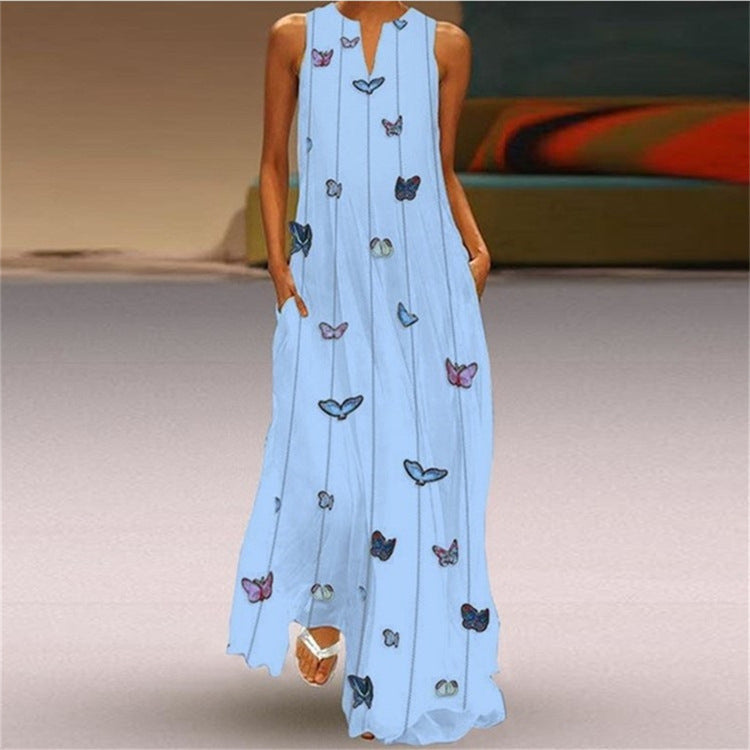 Rochie vibrantă cu decolteu în V, model leagăn, de Cristina Gore