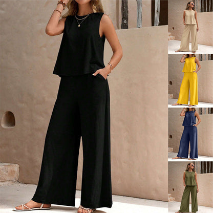 Elegant Loose Cotton Set by Cristina Gore