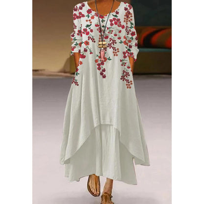 Rochie artistică florală leagăn de Cristina Gore