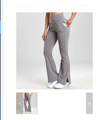 Pantaloni sport evazați Cristina - Design care ridică șoldurile