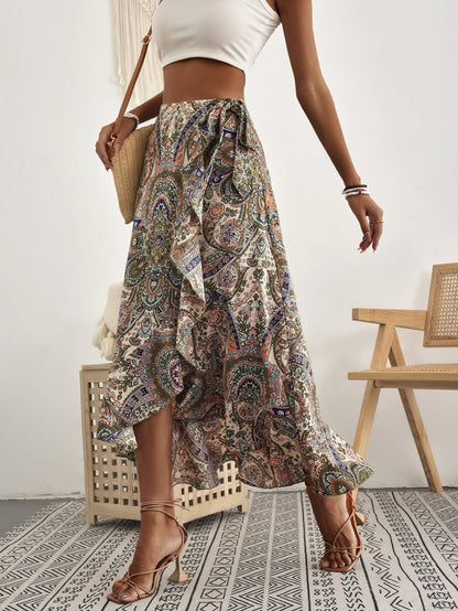 Fustă inspirată de Pinterest de Cristina Gore, cu volane în stil boho