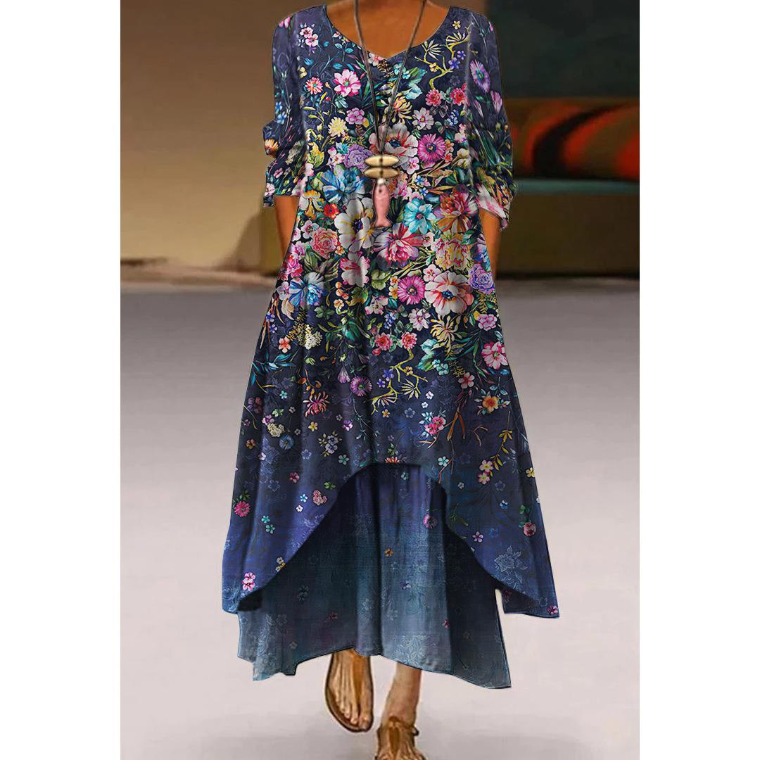 Rochie artistică florală leagăn de Cristina Gore