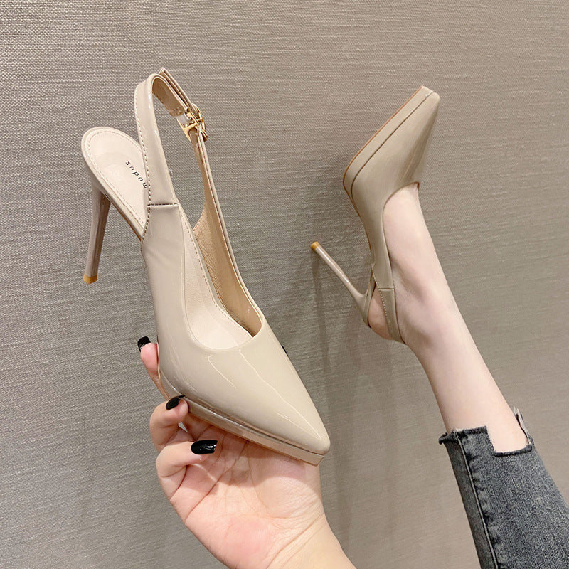 Sandale cu platformă Cristina și tocuri stiletto - Vârf ascuțit elegant