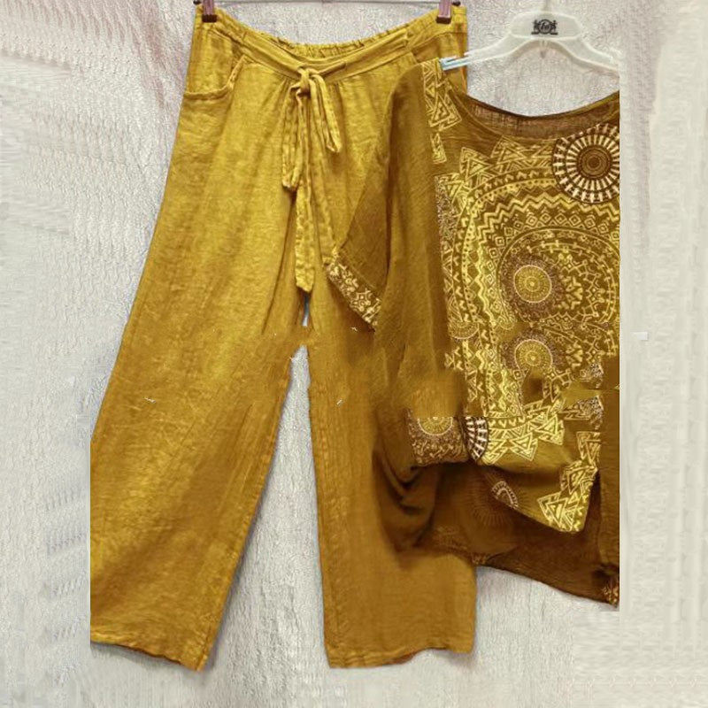 Set de două piese imprimate Cristina - inspirație boemă