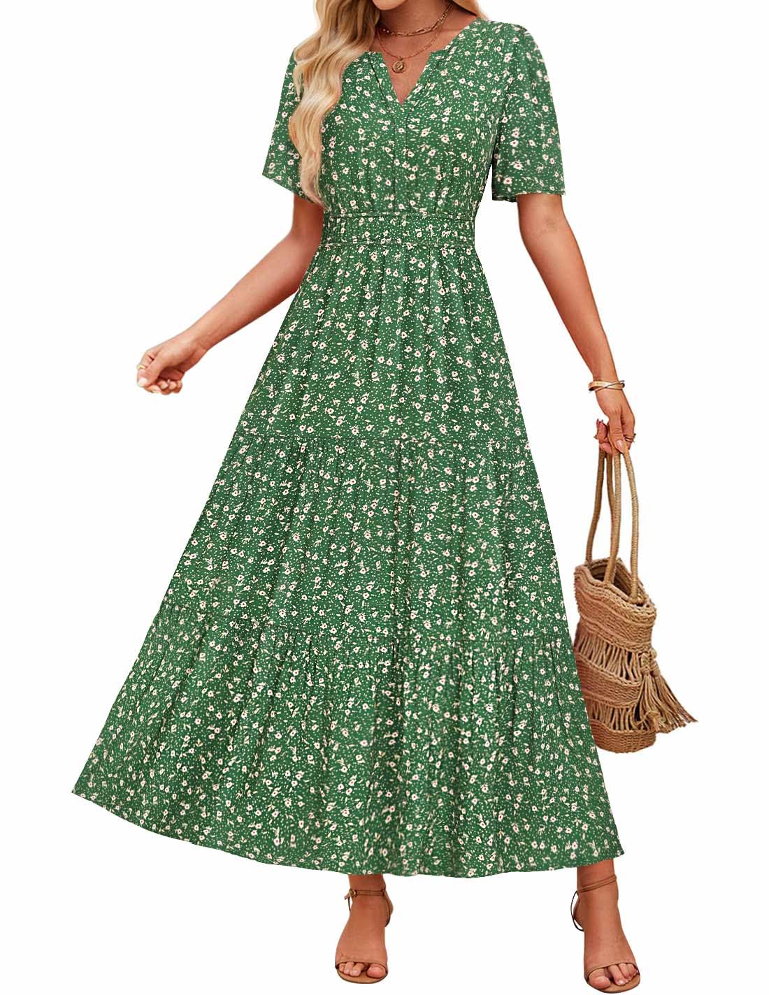 Rochie maxi cu imprimeu floral Cristina Gore Summer Comfort