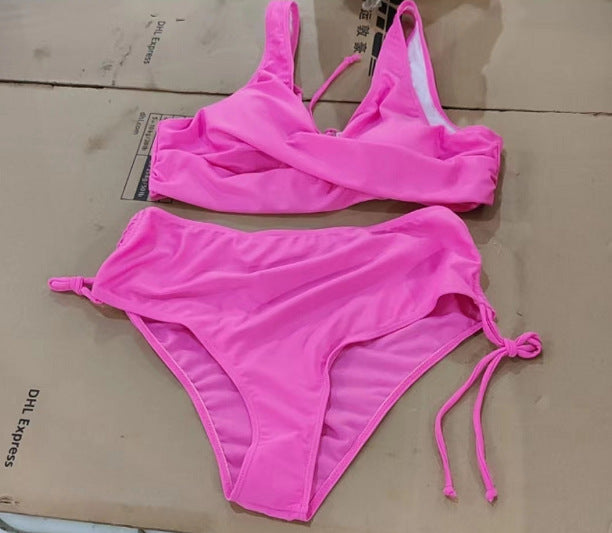 Set bikini cu bretele Cristina - Inspirație pentru talie înaltă
