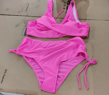 Set bikini cu bretele Cristina - Inspirație pentru talie înaltă