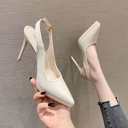 Sandale cu platformă Cristina și tocuri stiletto - Vârf ascuțit elegant