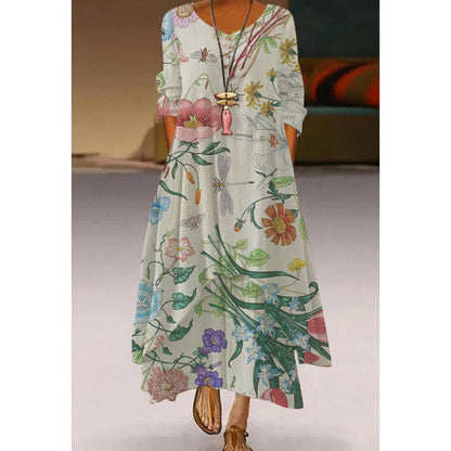 Rochie artistică florală leagăn de Cristina Gore