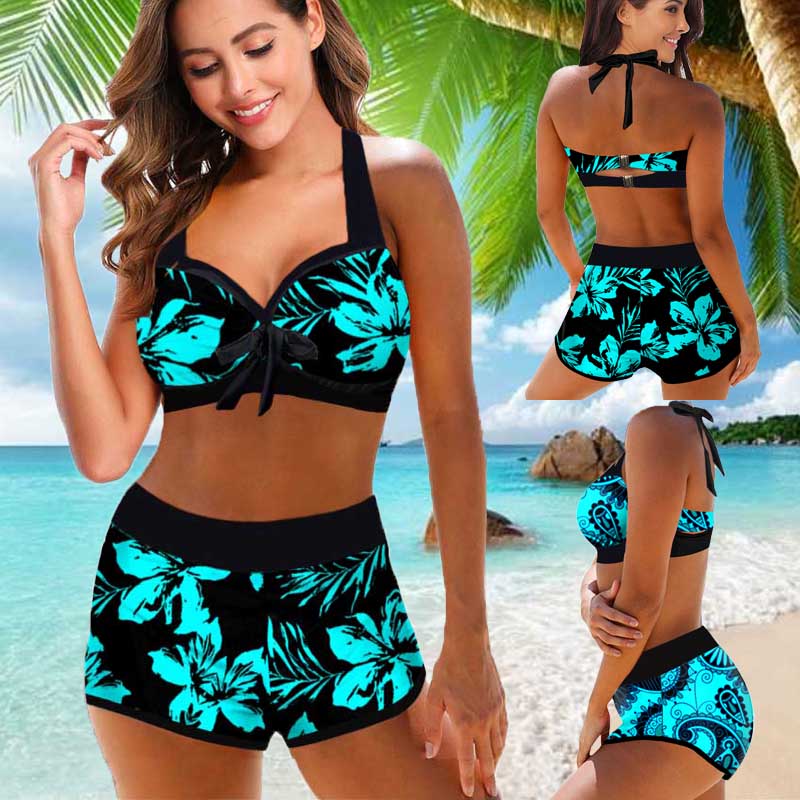 Floral High Waist Bikini by Cristina Gore