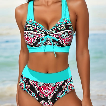 Vibrant High Waist Bikini by Cristina Gore