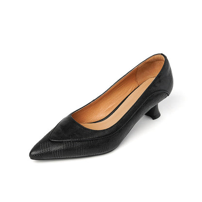 Tocuri elegante din piele cu vârf de Cristina Gore