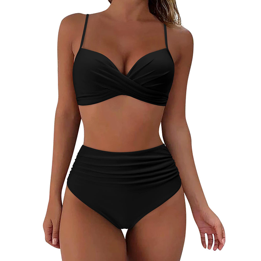 Set bikini push-up Cristina - Inspirație pentru talie înaltă