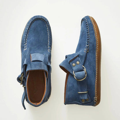 Balerini Cristina cu imprimeu leopard - Curea din piele cu cataramă